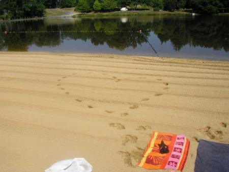Seule sur la plage...